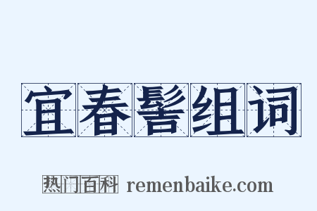 宜春髻组词是什么意思的图片